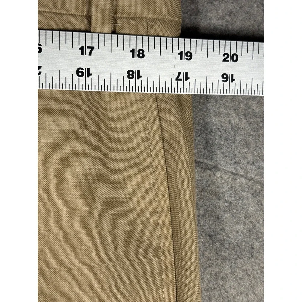 Lauren Ralph Lauren Mens Total Comfort Pleated Cuffed Dress Pants Tan 38W 32L
